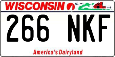 WI license plate 266NKF