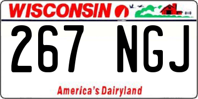 WI license plate 267NGJ