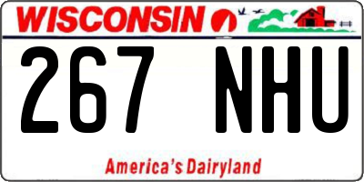 WI license plate 267NHU