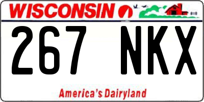 WI license plate 267NKX
