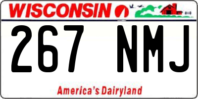 WI license plate 267NMJ