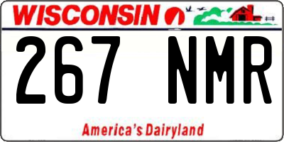 WI license plate 267NMR