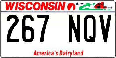 WI license plate 267NQV