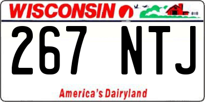 WI license plate 267NTJ