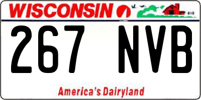 WI license plate 267NVB