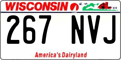 WI license plate 267NVJ
