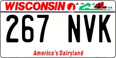 WI license plate 267NVK