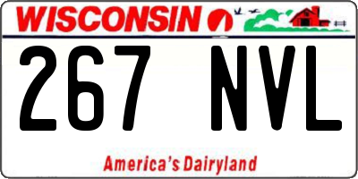 WI license plate 267NVL