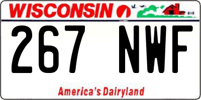 WI license plate 267NWF