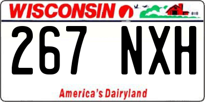 WI license plate 267NXH