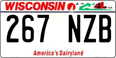 WI license plate 267NZB