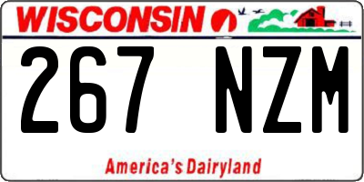 WI license plate 267NZM