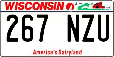 WI license plate 267NZU