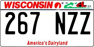 WI license plate 267NZZ