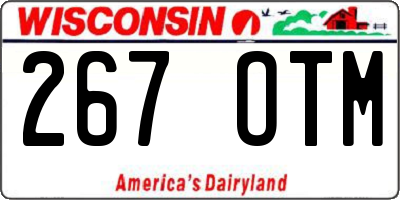 WI license plate 267OTM