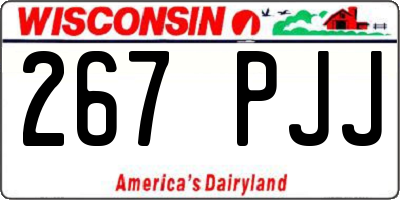 WI license plate 267PJJ