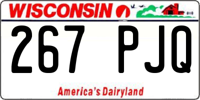 WI license plate 267PJQ