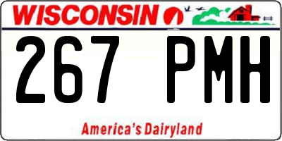 WI license plate 267PMH