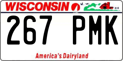 WI license plate 267PMK
