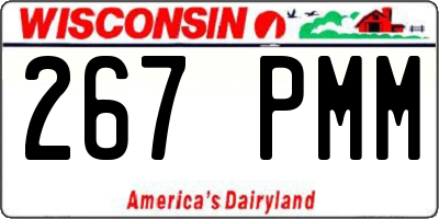 WI license plate 267PMM