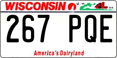WI license plate 267PQE