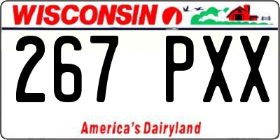 WI license plate 267PXX