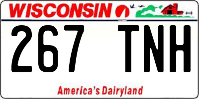 WI license plate 267TNH