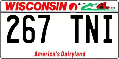 WI license plate 267TNI