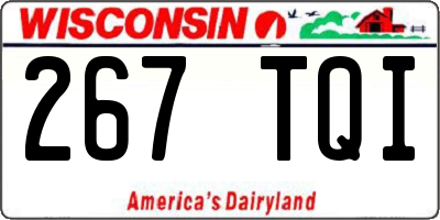 WI license plate 267TQI