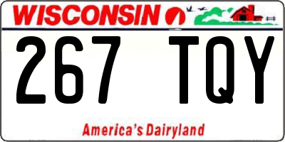 WI license plate 267TQY