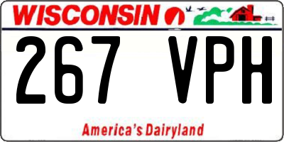 WI license plate 267VPH