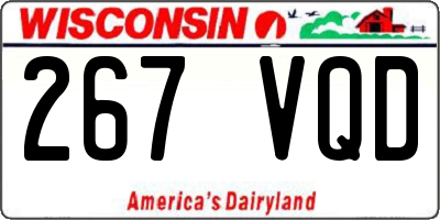 WI license plate 267VQD
