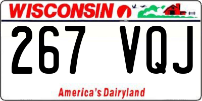 WI license plate 267VQJ