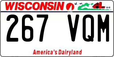 WI license plate 267VQM