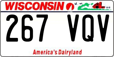 WI license plate 267VQV