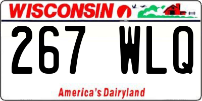 WI license plate 267WLQ