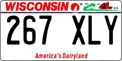 WI license plate 267XLY