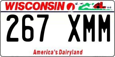 WI license plate 267XMM