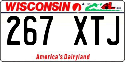 WI license plate 267XTJ