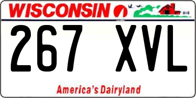 WI license plate 267XVL