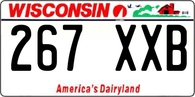WI license plate 267XXB
