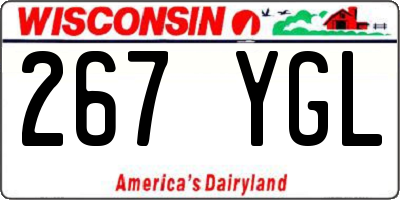 WI license plate 267YGL
