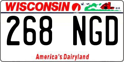 WI license plate 268NGD