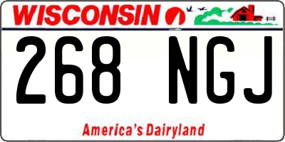 WI license plate 268NGJ