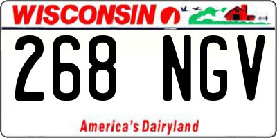 WI license plate 268NGV