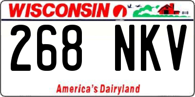 WI license plate 268NKV