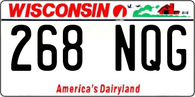 WI license plate 268NQG