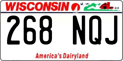 WI license plate 268NQJ