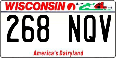WI license plate 268NQV