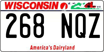 WI license plate 268NQZ